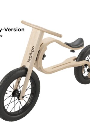 Wooden Balance Bike 12" The Perfect First Ride for Toddlers and Kids