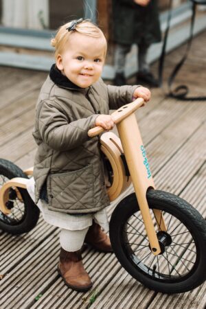 Wooden Balance Bike 12" The Perfect First Ride for Toddlers and Kids