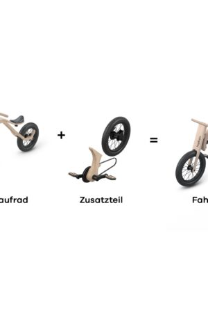 2-in-1 Wooden Balance Bike with Pedals The Perfect Ride for Toddlers and Preschoolers