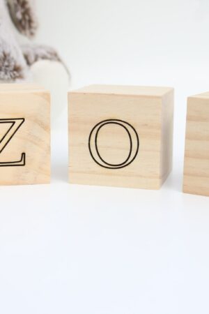 Personalized Wooden Name Blocks Custom Nursery Decor for Your Little One