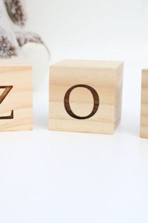 Personalized Wooden Name Blocks Custom Nursery Decor for Your Little One