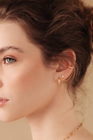 Bold and Beautiful Caitlyn's Dome Hoops for Everyday Elegance