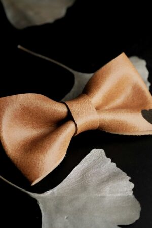 Personalized Leather Bow Tie A Timeless Gift for the Distinguished Gentleman