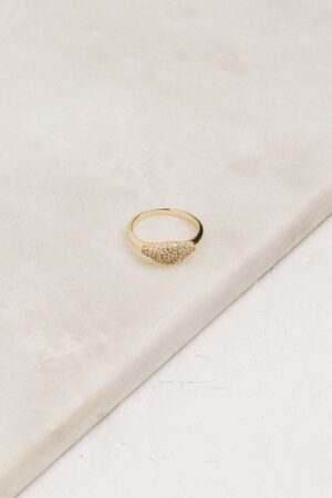 Pave Signet Ring A Must-Have Diamond Signet Ring for Your Pinky