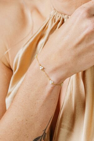 Caitlyn Minimalist Mini Diamond Charm Bracelet A Timeless Treasure for Her