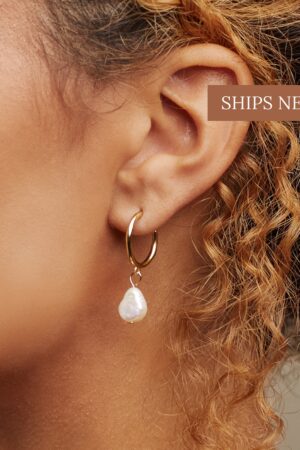 Exquisite Pearl Hoops A Timeless Treasure for Bridesmaids and Beyond