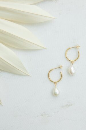 Exquisite Pearl Hoops A Timeless Treasure for Bridesmaids and Beyond