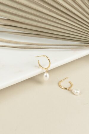 Exquisite Pearl Hoops A Timeless Treasure for Bridesmaids and Beyond