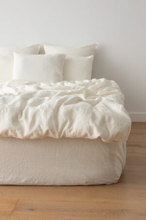 Luxurious Washed Linen Duvet Cover Pure European Linen, Button Closure, Multiple Sizes and Colors