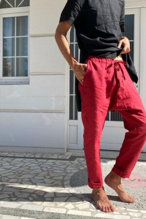 Breezy Linen Lounge Pants Sustainable Comfort for Summer and Beyond