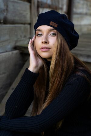 Handmade Merino Wool Beret A Timeless Classic for Sophisticated Women