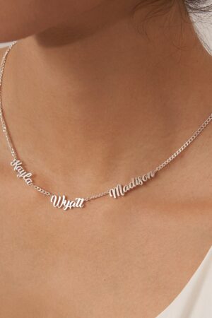 Personalized Name Necklace with Curb Chain A Timeless Treasure for Loved Ones