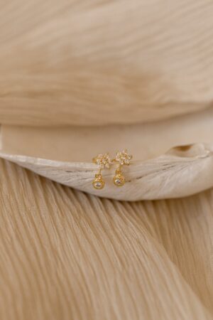 Dainty Floral Embrace Minimalist Stud Earrings for Timeless Elegance