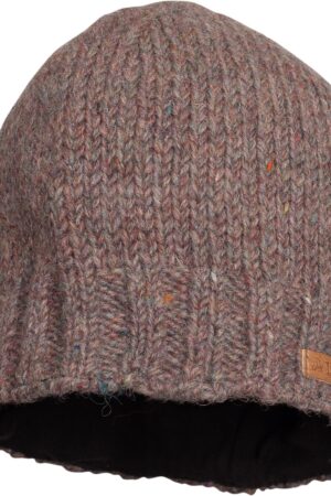 100% Lambswool Hand-Knitted Fleece-Lined Fair Isle Winter Bobble Beanie for Men and Women by Alma Knitwear