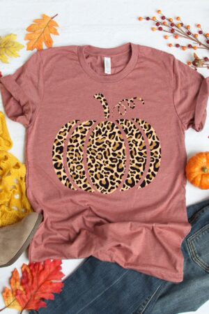 Festive Fall Family Matching Shirts Leopard, Cheetah, and Pumpkin Designs