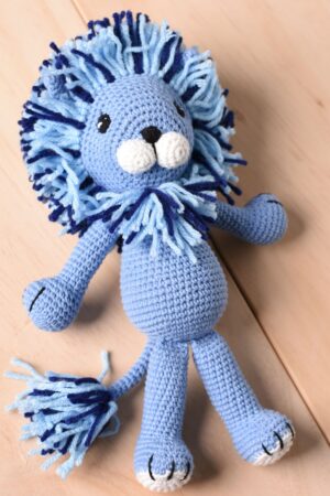 Adorable Blue Lion Crochet A Charming Amigurumi Companion for All Ages