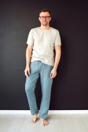 Organic Linen Lounge Pants Sustainable Comfort for Men