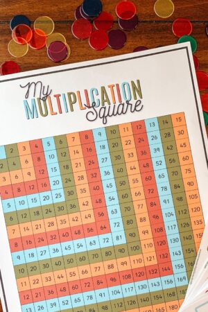 Skip Counting Cards Printable Multiplication Practice for Homeschool and Classroom Math