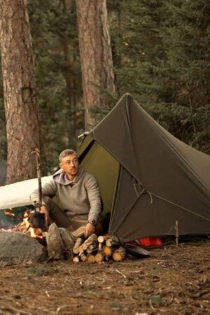 Artisanal Bushcraft Oilskin Tarp Handmade Waxed Cotton Canvas Nessmuk Tarp for Campsites and Campground Essentials