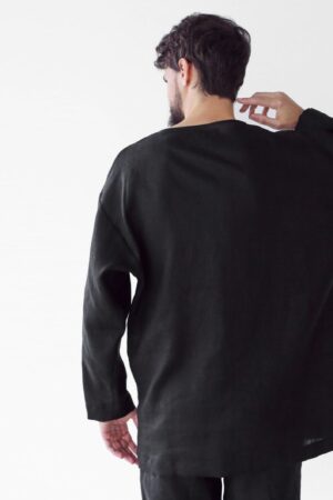 Indulge in Comfort and Style Oversized Linen Sweatshirt for Men