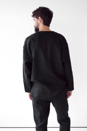 Indulge in Comfort and Style Oversized Linen Sweatshirt for Men