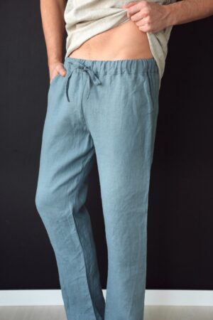 Organic Linen Lounge Pants Sustainable Comfort for Men