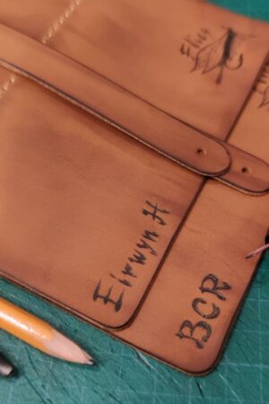 Personalized Leather Fly Fishing Wallet The Ultimate Companion for Anglers