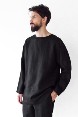 Indulge in Comfort and Style Oversized Linen Sweatshirt for Men