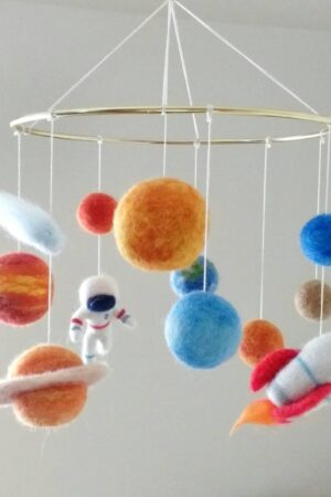 Celestial Adventure Solar System Mobile for Baby's Cosmic Dreams