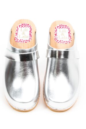 Malm? Silver Clog Timeless Swedish Comfort for Your Feet