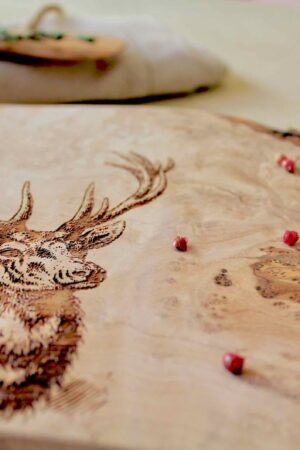 Nature's Embrace Personalized Olive Wood Cutting Board for Adventurers and Foodies