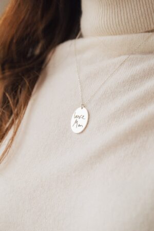 Personalized Fingerprint Necklace Cherished Memories Engraved in Silver