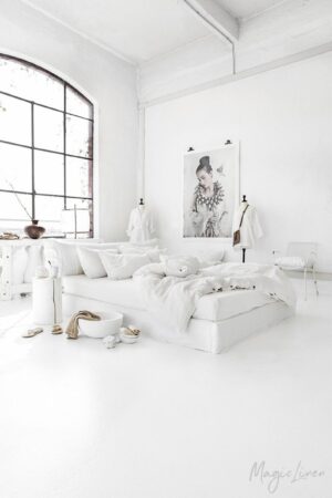 Luxurious Linen Bedding Set Indulge in the Comfort of Stone-Washed Linen