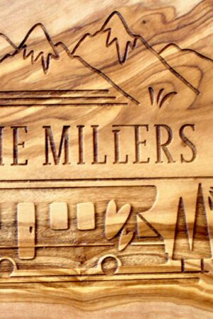 Personalized Olive Wood Cutting Board The Perfect Gift for Caravan and Camping Enthusiasts