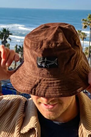 The Weekend Getaway Dark Brown Corduroy Bucket Hat