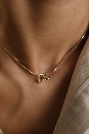 Interlocking Circles Necklace A Timeless Symbol of Unity and Love