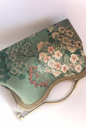 Enchanting Emerald Handbag A Floral Tapestry of Japanese Elegance