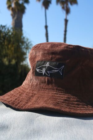 The Weekend Getaway Dark Brown Corduroy Bucket Hat