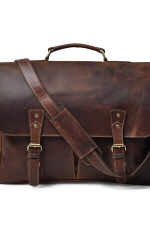 Personalized Leather Messenger Bag The Perfect Gift for Men