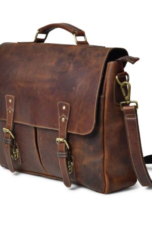 Personalized Leather Messenger Bag The Perfect Gift for Men