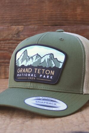 Grand Tetons National Park Majestic Peaks Embroidered Cap