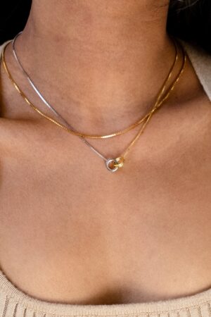 Interlocking Circles Necklace A Timeless Symbol of Unity and Love