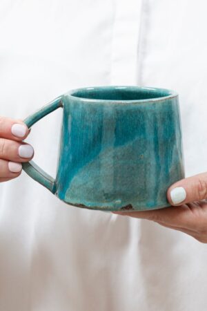 Vivid Hues Ceramic Mug and Saucer Set Elevate Your Morning Ritual with Radiant Colors