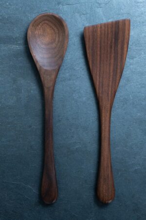 Premium Handmade Kitchen Utensil Set American-Crafted Wooden Spoon and Spatula