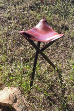 LEGS NOT INCLUDED! Premium Leather Camp Stool for Bushcraft Adventures