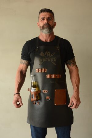 Personalized Leather Apron Your Culinary Companion for Grilling, Cooking, and Crafting