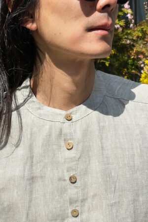 Timeless Linen Henley Elevate Your Style with Natural Elegance