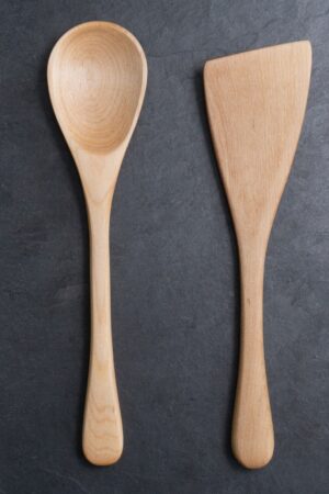 Premium Handmade Kitchen Utensil Set American-Crafted Wooden Spoon and Spatula