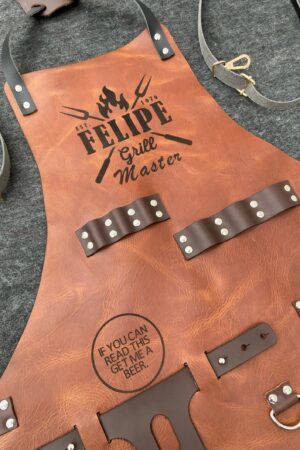 Personalized Leather Apron Your Culinary Companion for Grilling, Cooking, and Crafting