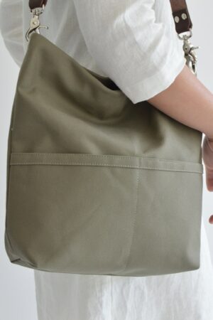 Olive Canvas Hobo Tote The Perfect Everyday Bag for Women